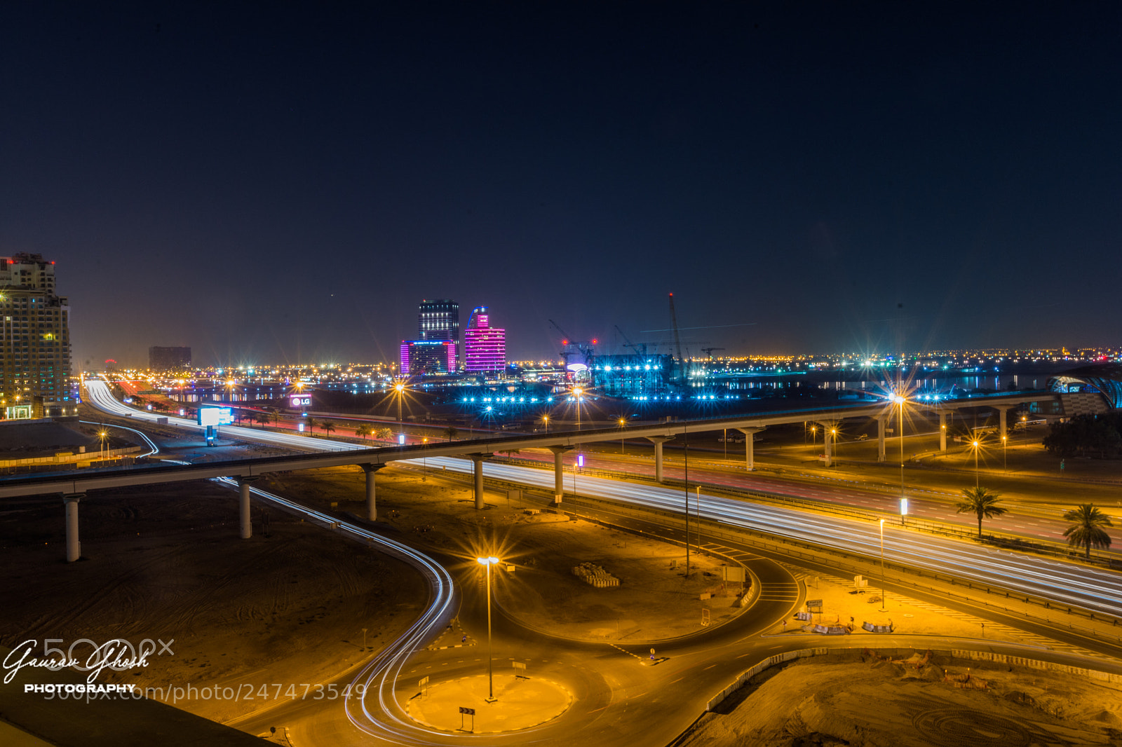 Nikon D7200 sample photo. Dubai traffic from al photography