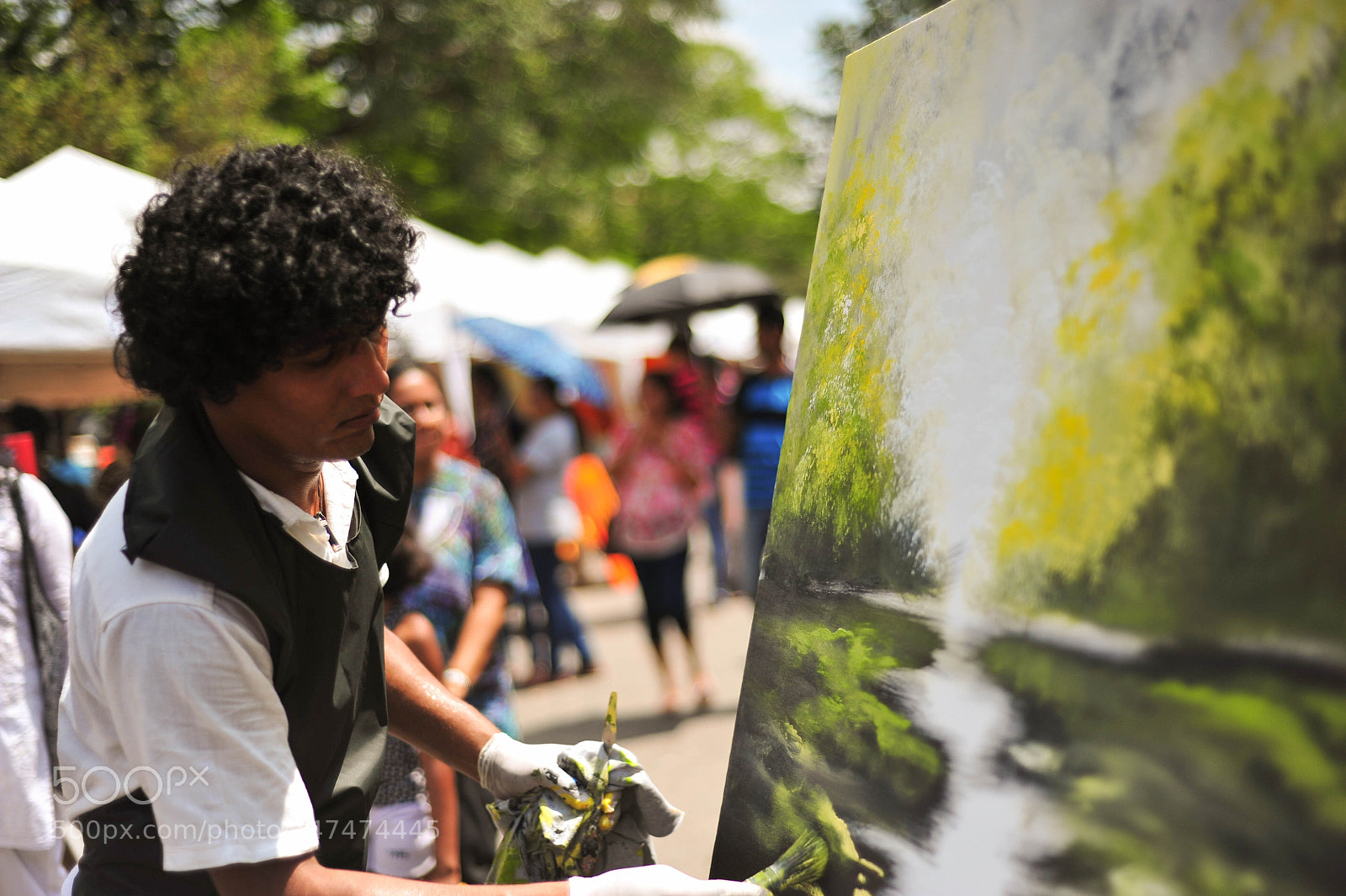 Nikon D700 sample photo. Artist in the street photography
