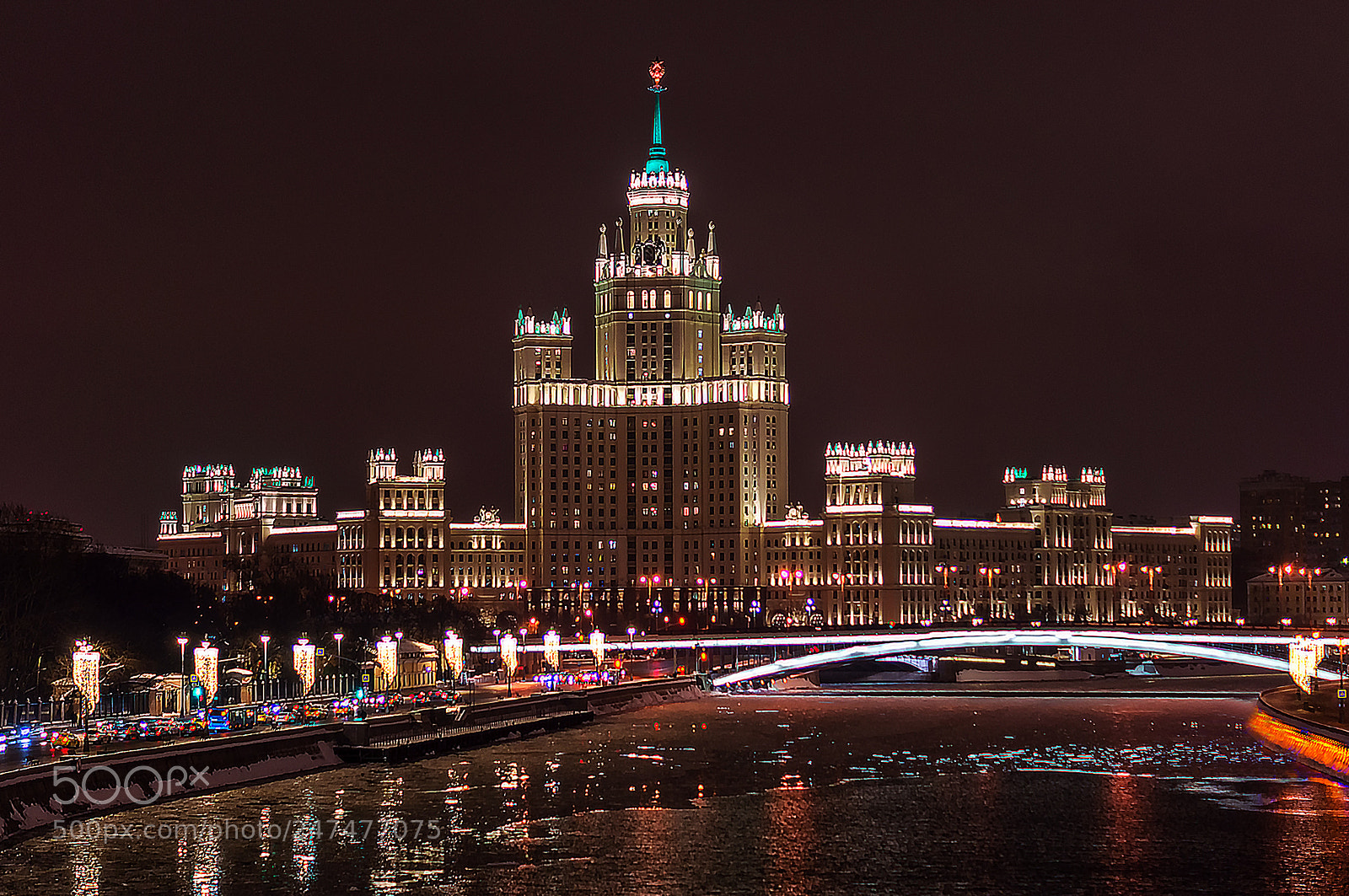 Sony SLT-A57 sample photo. Evening moscow photography