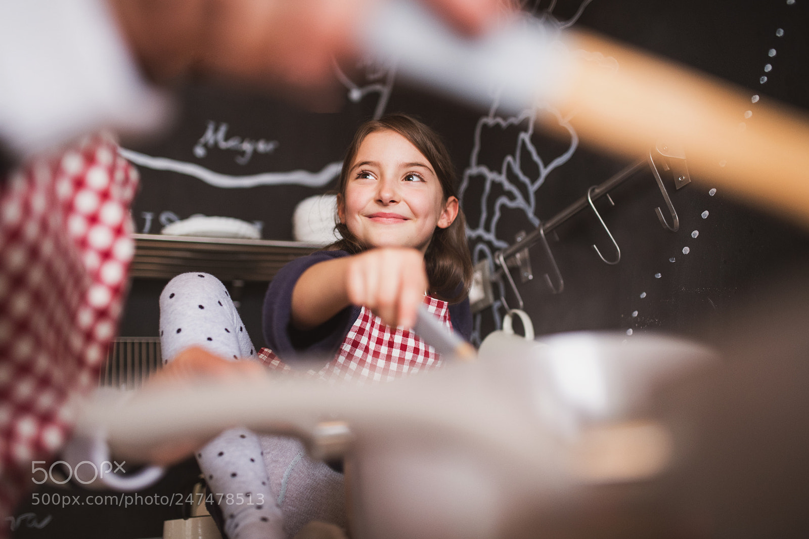 Nikon D5 sample photo. A small girl cooking photography