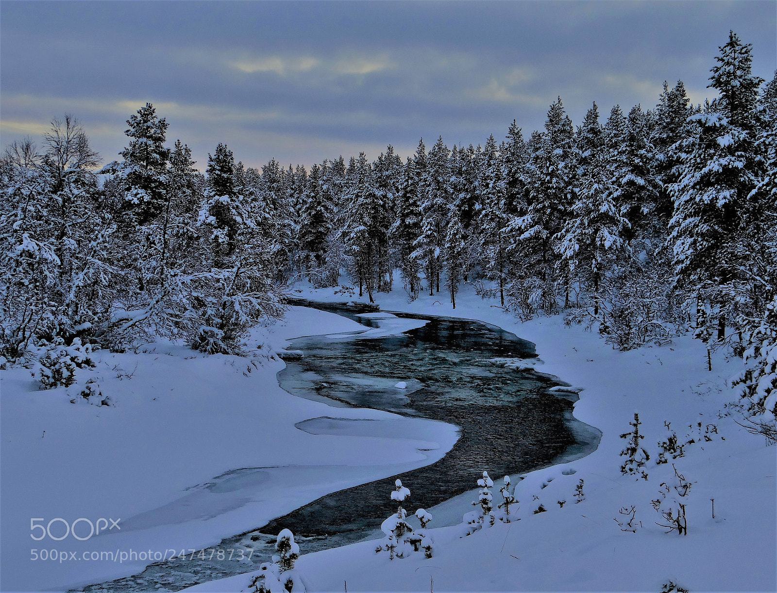 Sony DSC-HX200V sample photo. Lapland river photography