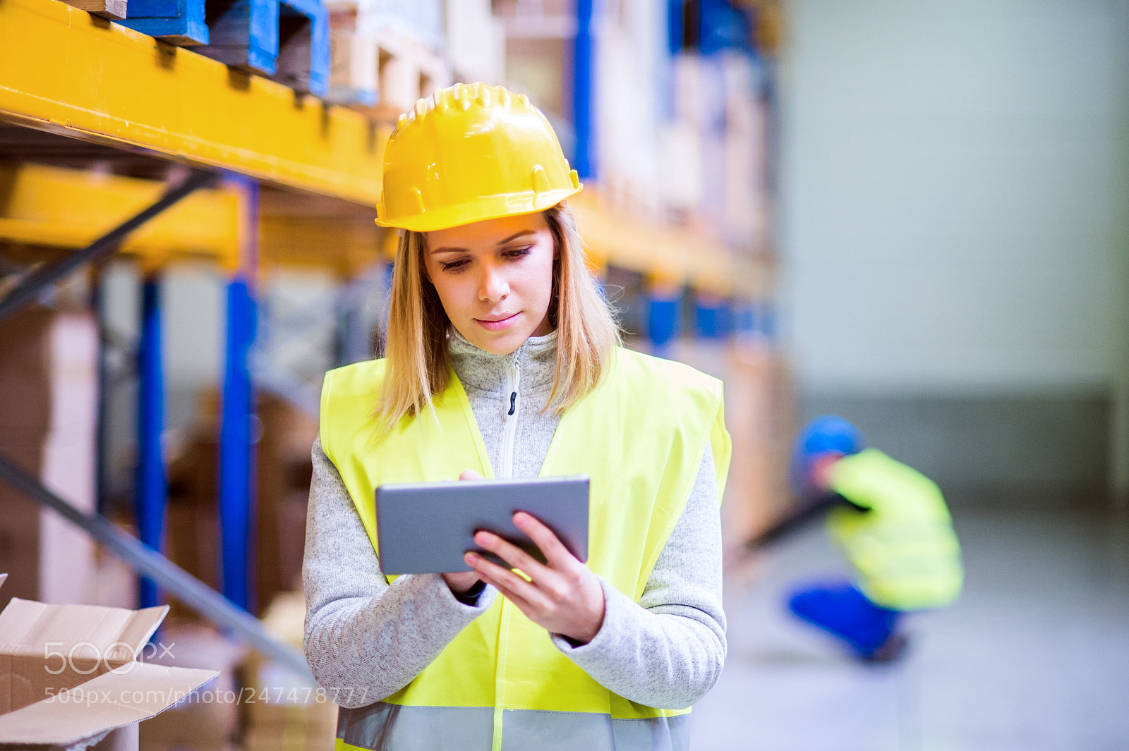 Nikon D4S sample photo. Woman warehouse worker with photography