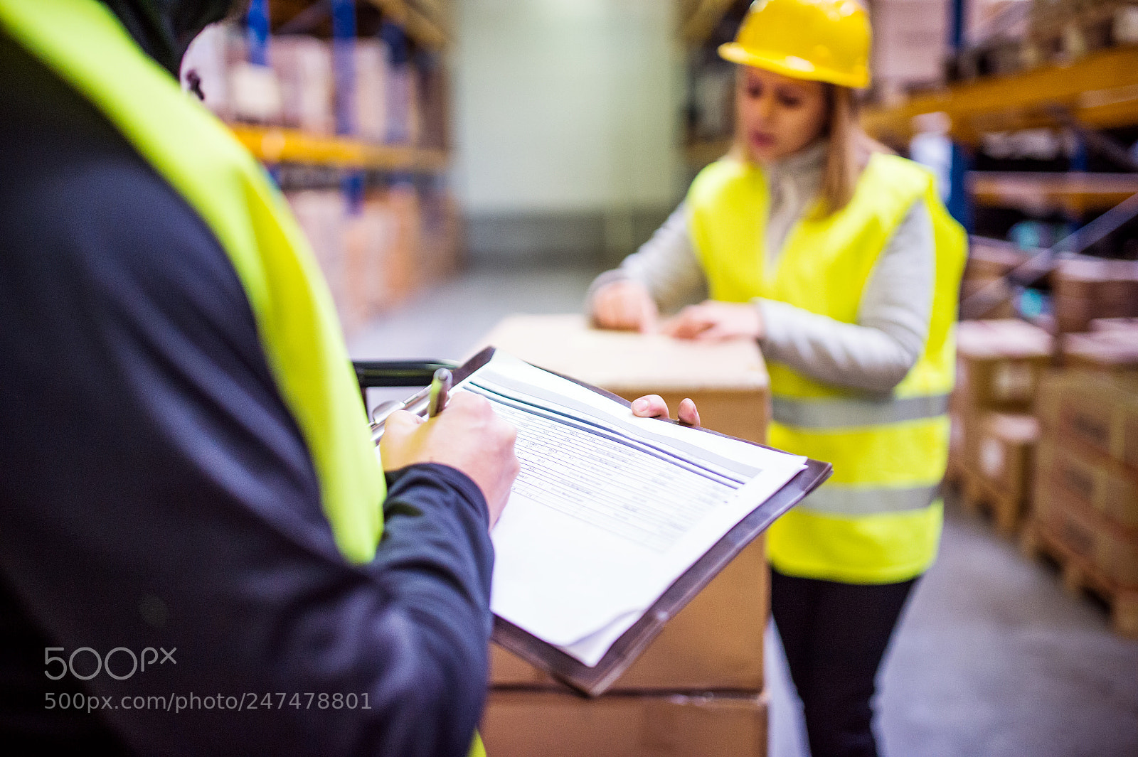Nikon D4S sample photo. Young warehouse workers working photography