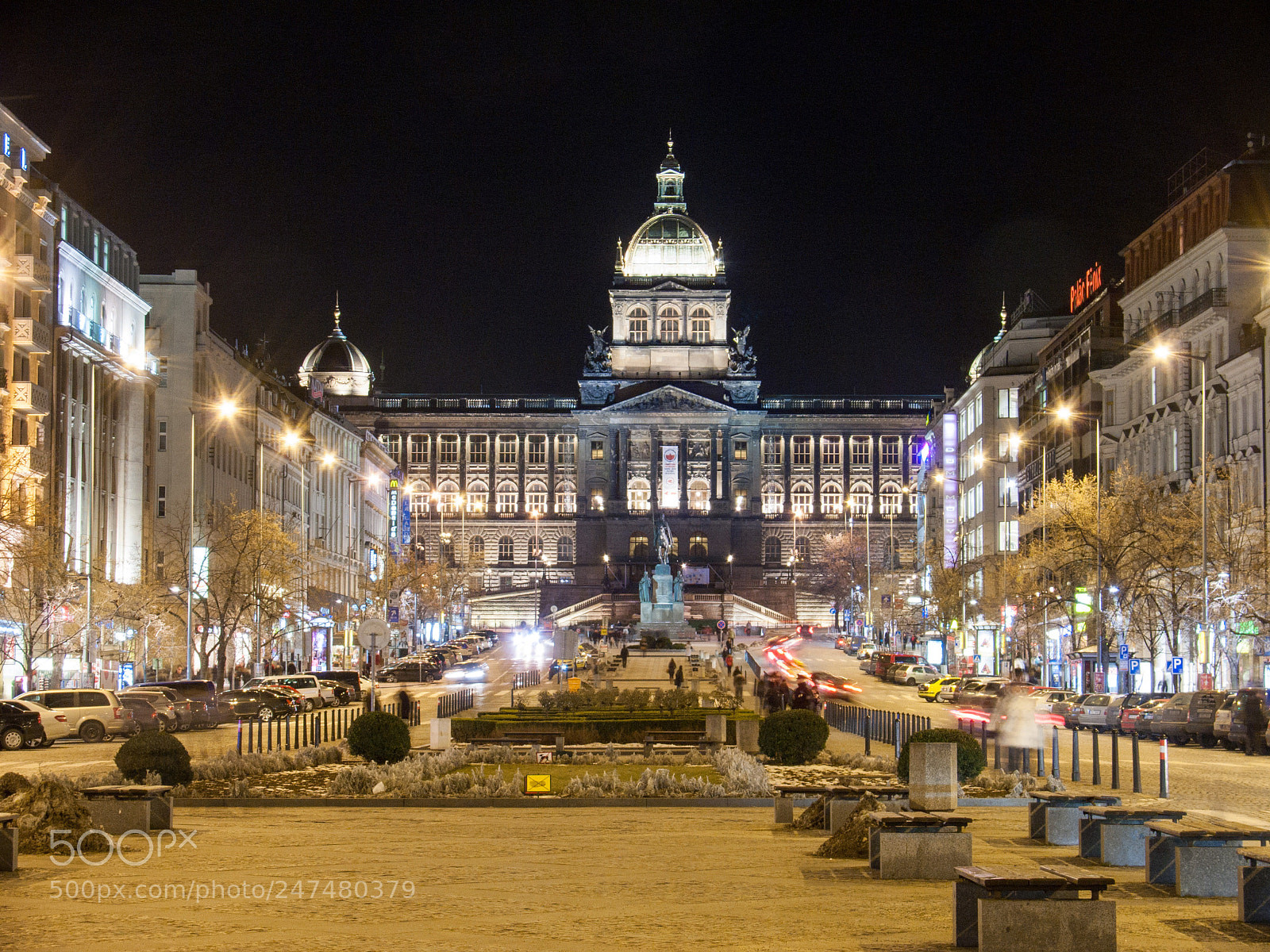 Panasonic DMC-FZ50 sample photo. Prague wenceslas square in photography