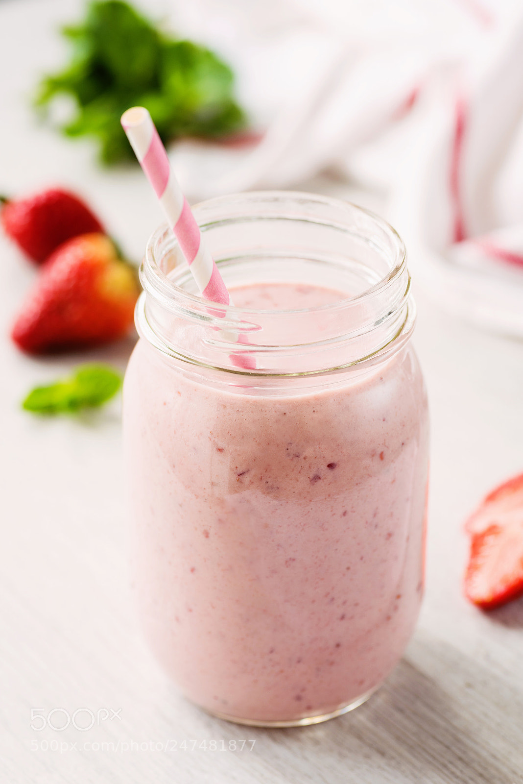Nikon D810 sample photo. Pink strawberry smoothie bottle photography