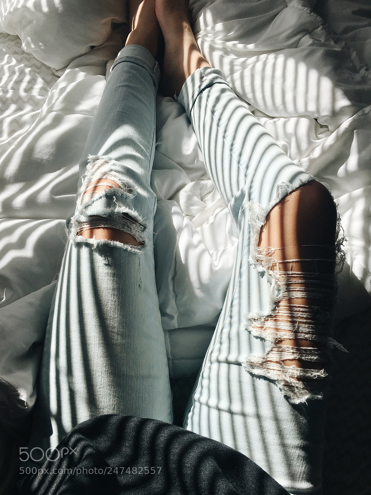 Apple iPhone 6s sample photo. Ripped denim photography