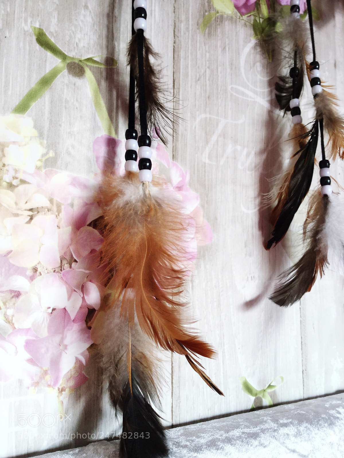 Apple iPad Air 2 sample photo. Feathers hanging photography