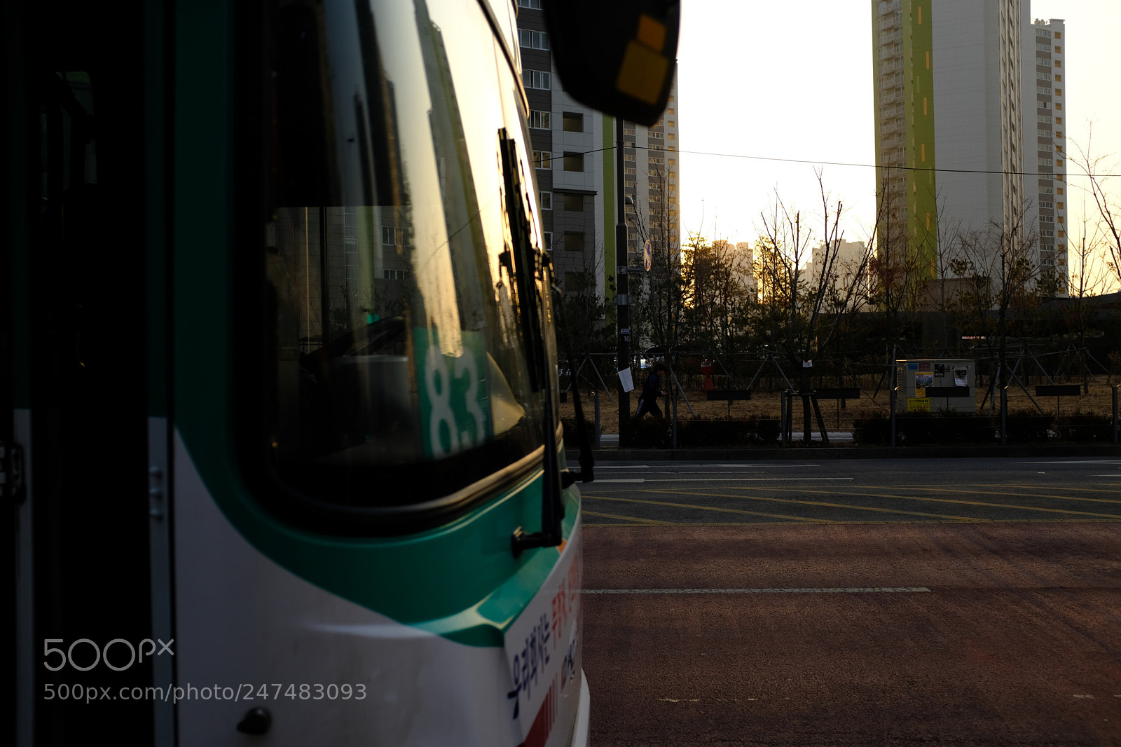 Fujifilm X100F sample photo. Bus stop photography