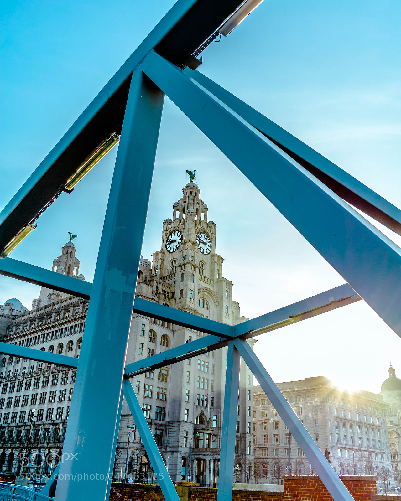 Nikon D3400 sample photo. Liver building framed photography