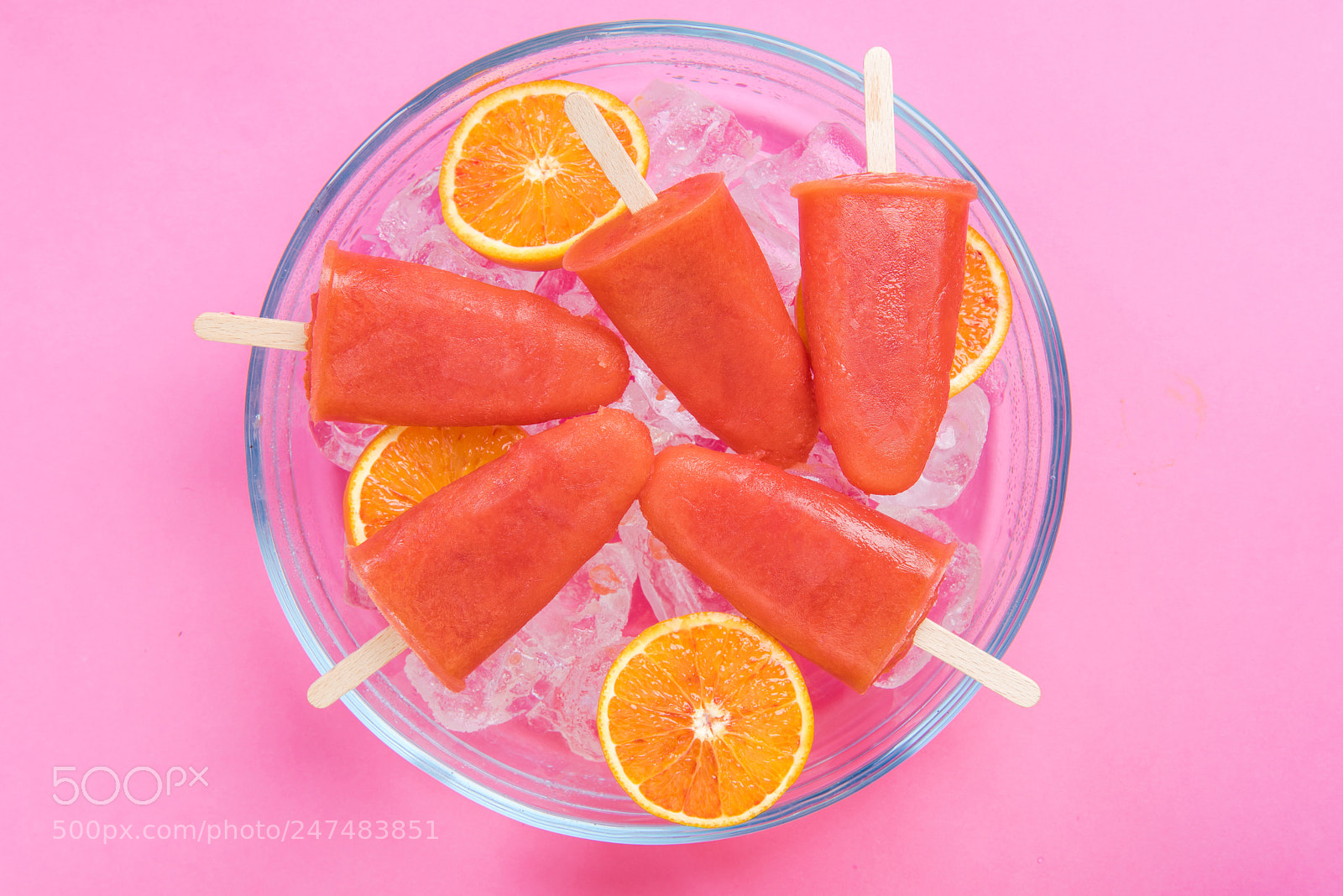 Nikon D810 sample photo. Orange juice healthy popsicles photography