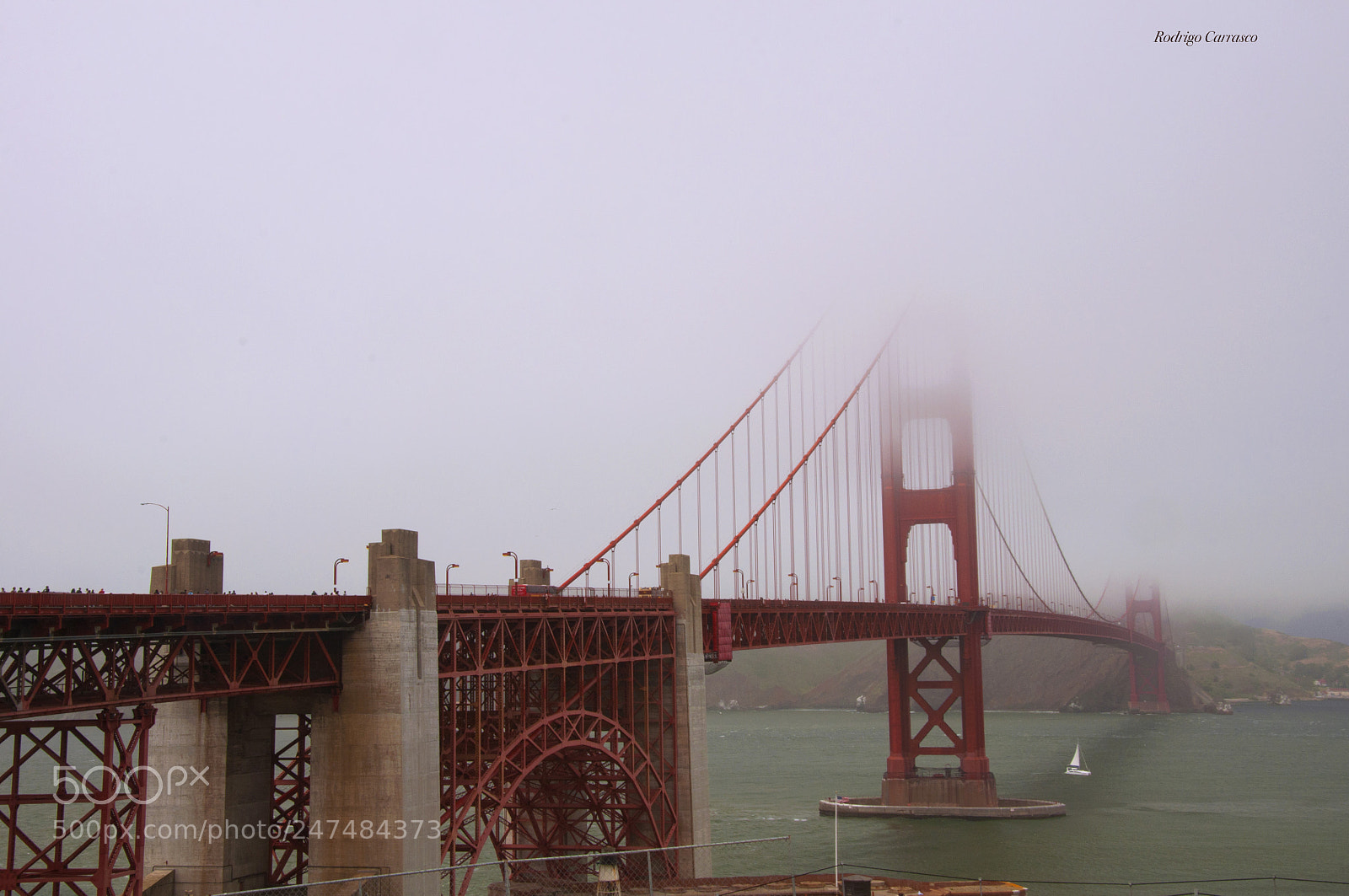 Nikon D90 sample photo. Golden gate fog photography