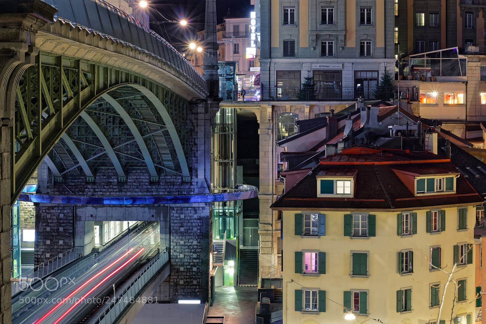 Canon EOS 80D + Canon EF 50mm F1.8 STM sample photo. A night in lausanne photography