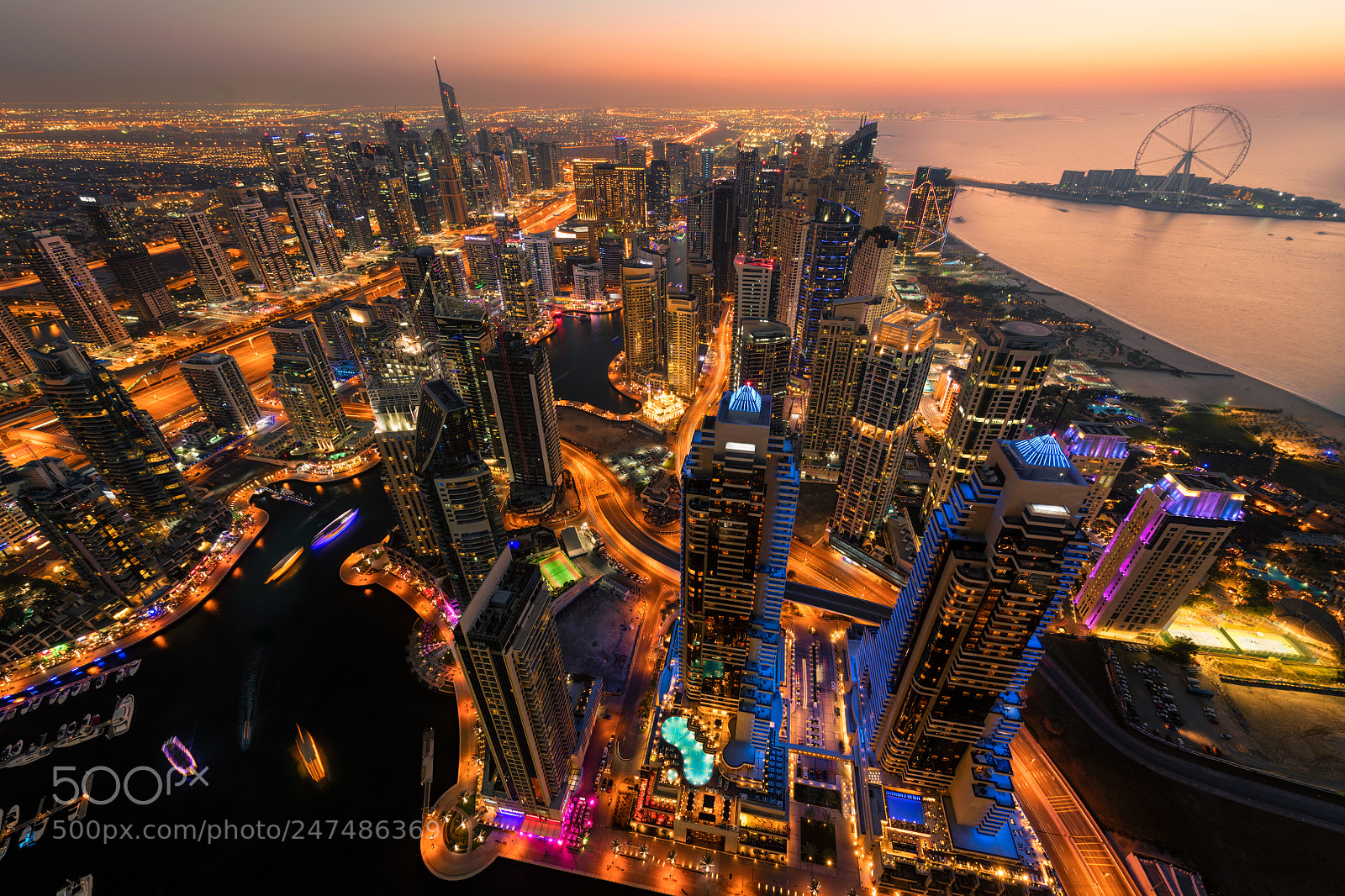 Nikon D850 sample photo. Dubai marina skyline photography