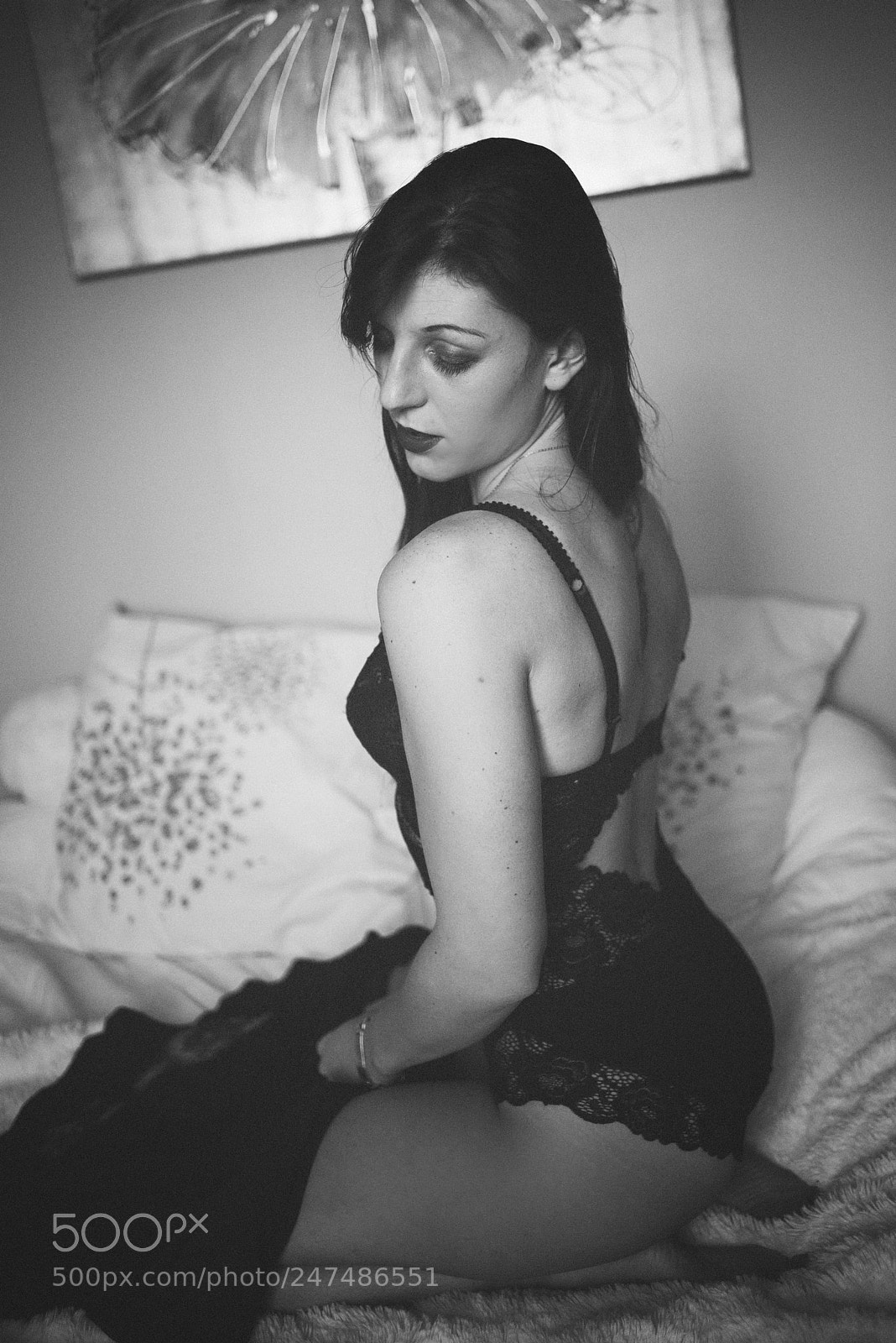 Nikon D810 sample photo. Elodie : lingerie portrait photography