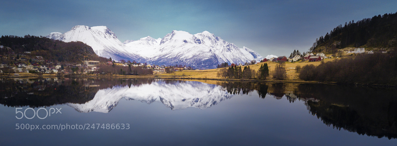 DJI FC220 sample photo. Relfection mountains photography