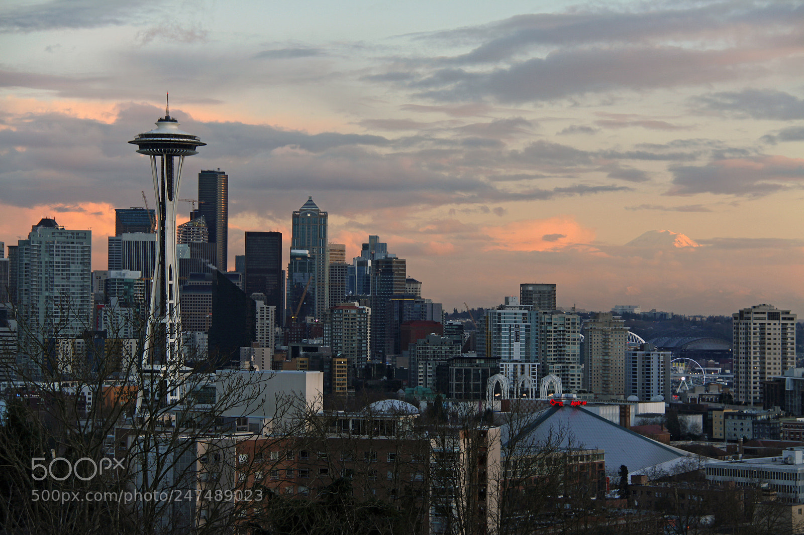 Canon EOS 50D sample photo. Seattle skyline at sunset photography