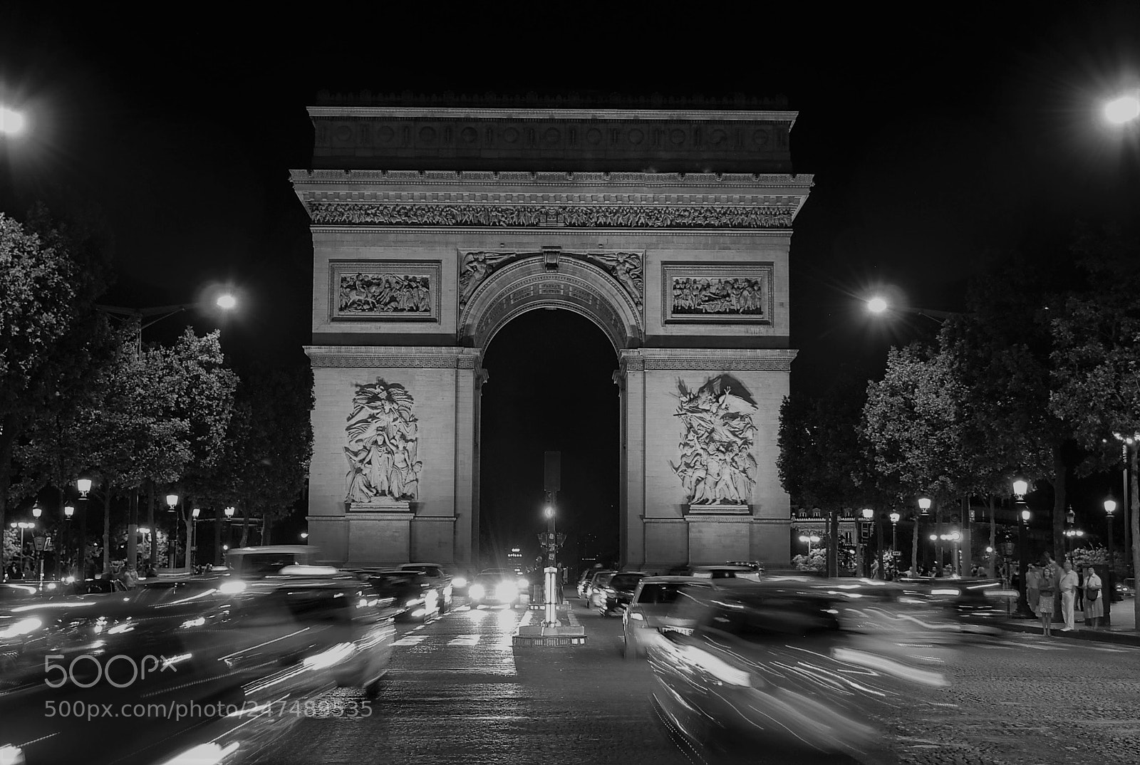 Nikon D60 sample photo. Arc de triomphe photography