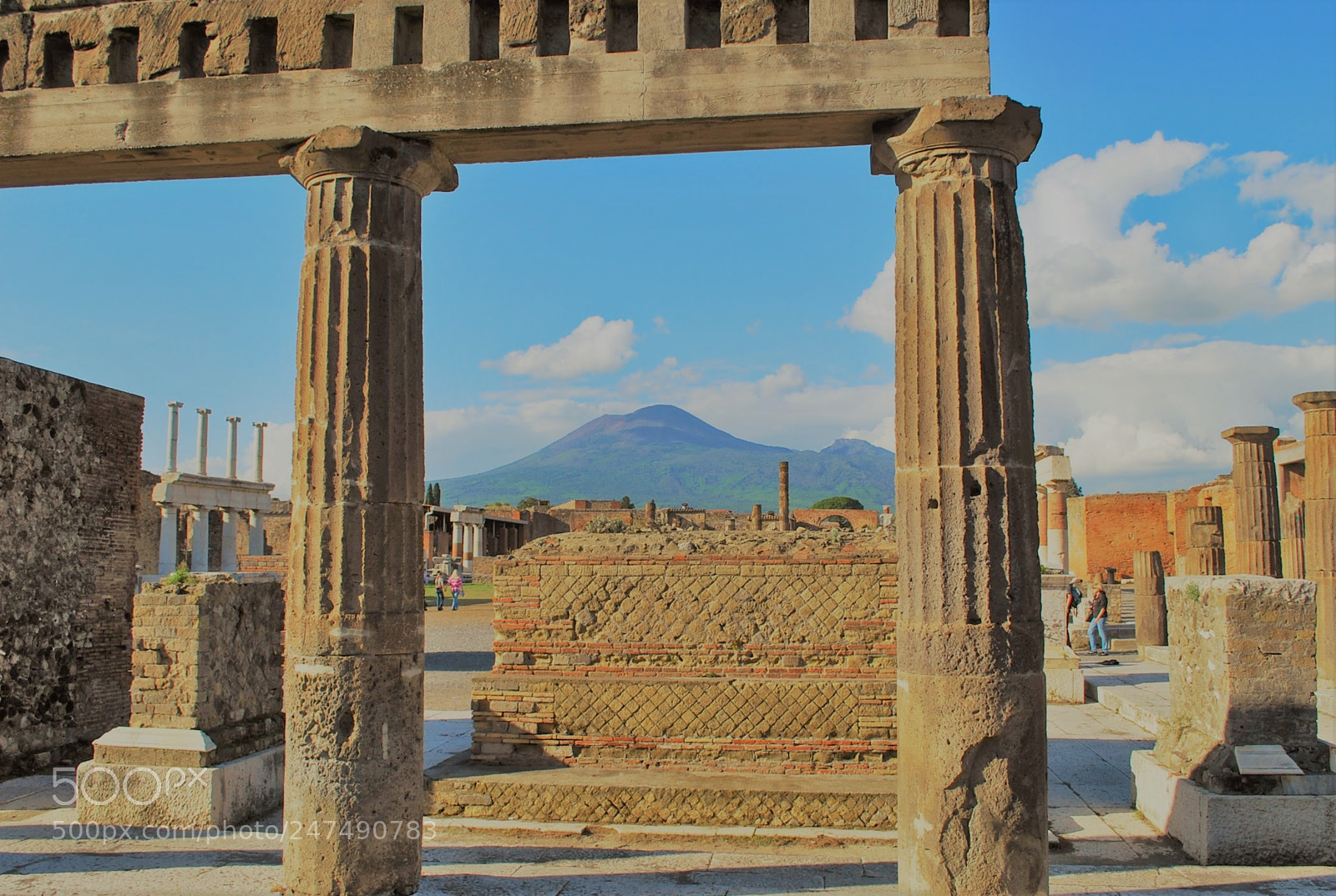 Nikon D60 sample photo. Pompeii, mount vesuvius photography