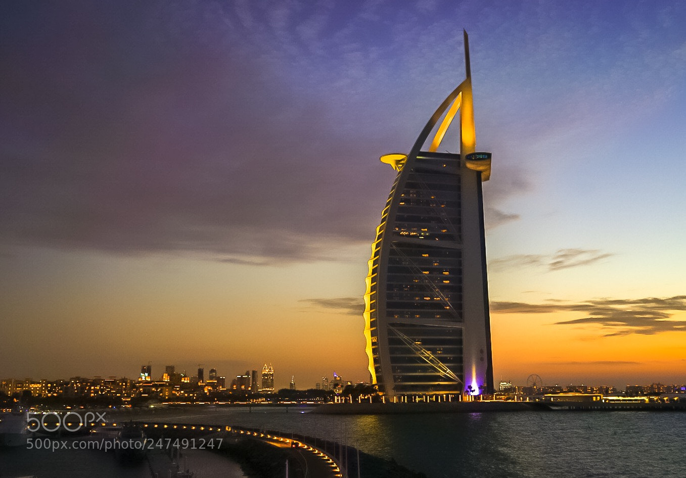 Sony a7R II sample photo. Sunset in burj al photography