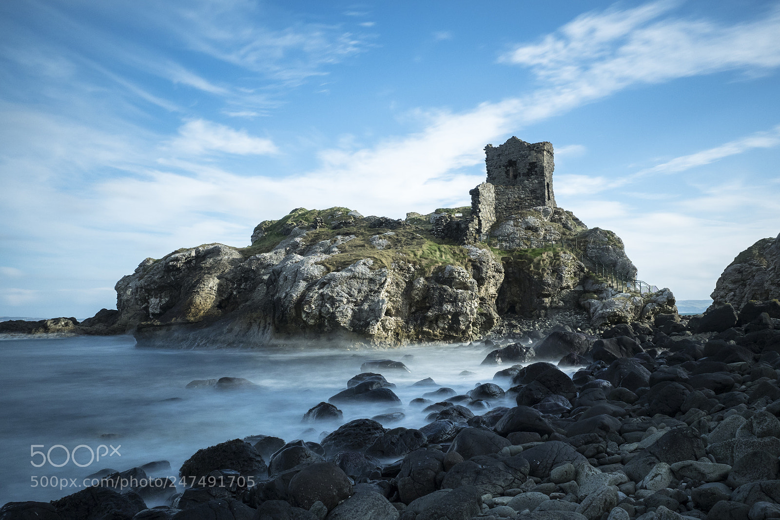 Olympus OM-D E-M1 sample photo. Kinbane castle february 2018 photography