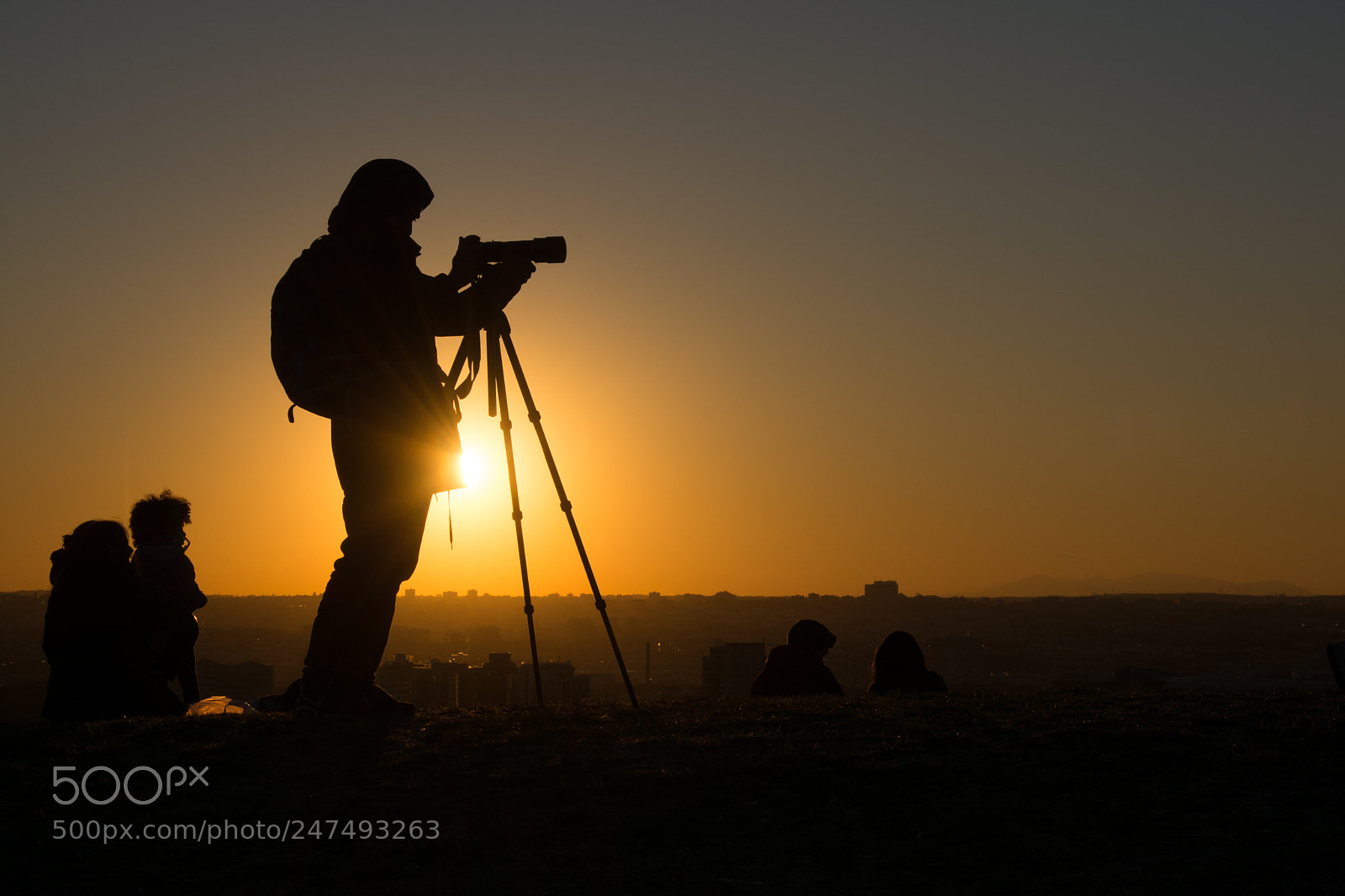 Nikon D7100 sample photo. Sunset in madrid photography