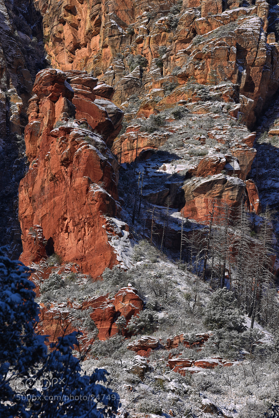 Nikon D810 sample photo. Red rock & white two photography