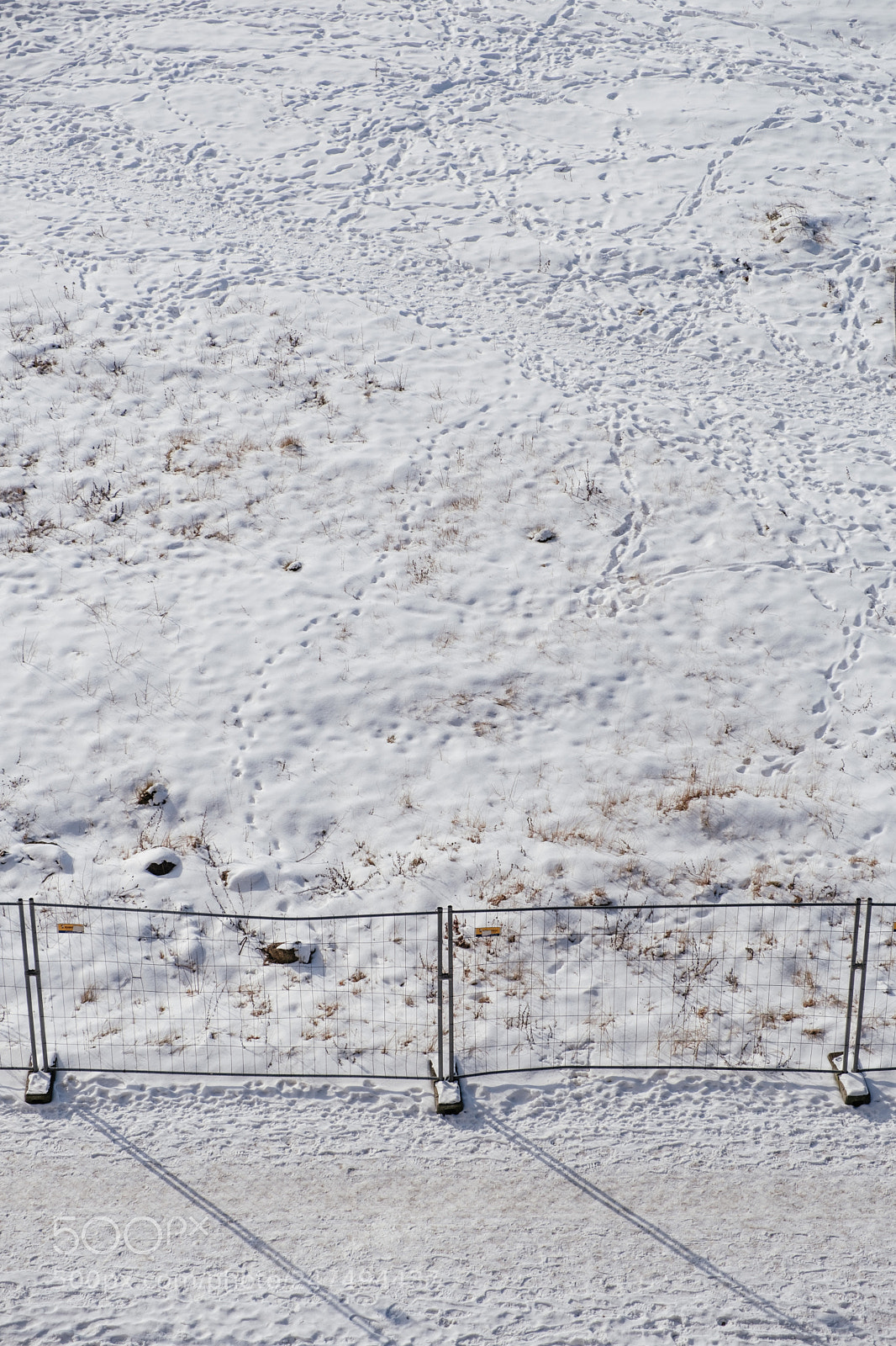 Fujifilm X-T20 sample photo. Construction site in winter photography
