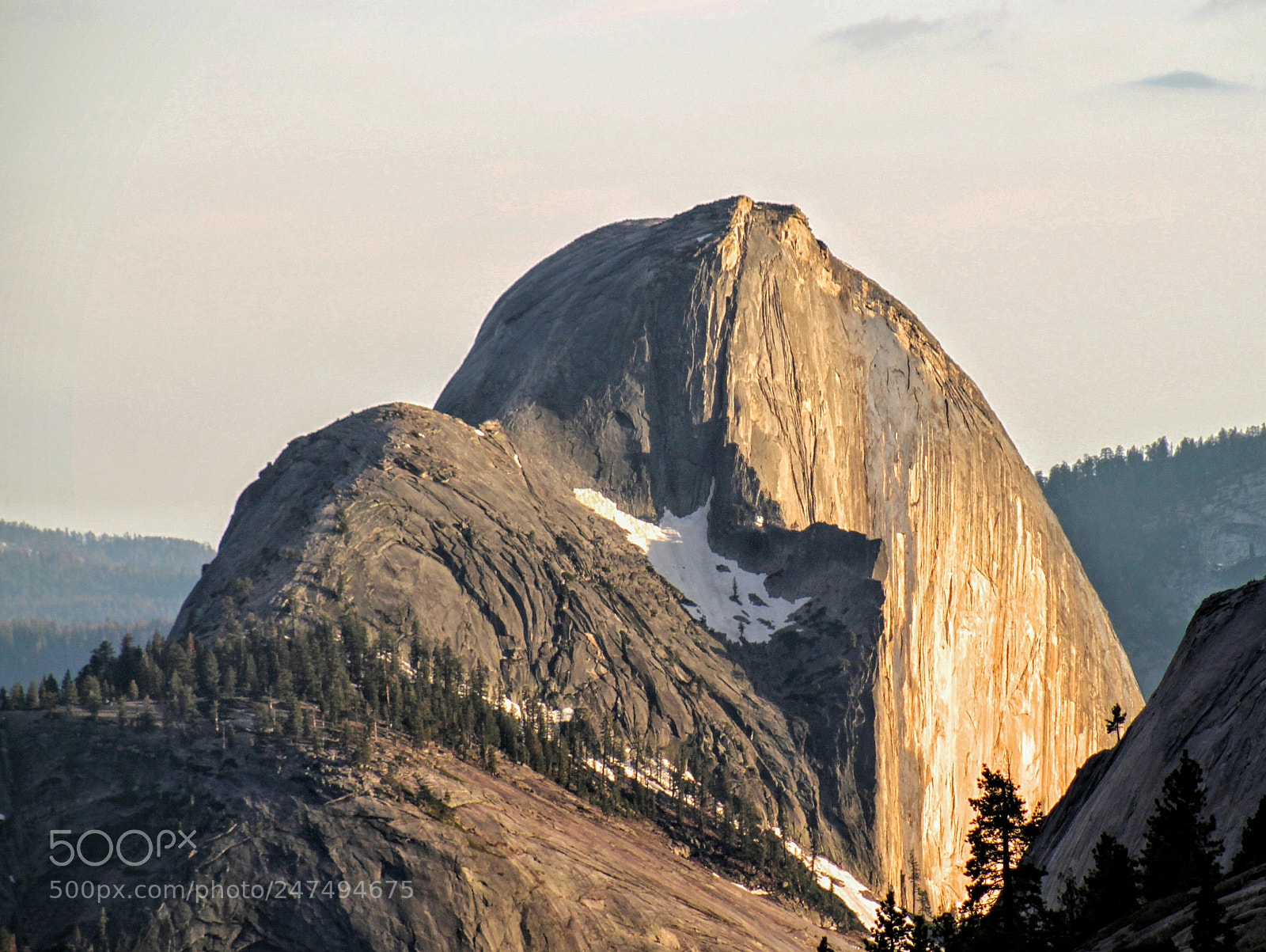 Canon EOS 500D (EOS Rebel T1i / EOS Kiss X3) sample photo. Half dome at sunset photography