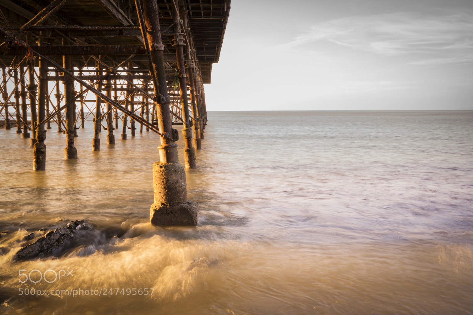 Sony a7R II sample photo. A long exposure underneath photography