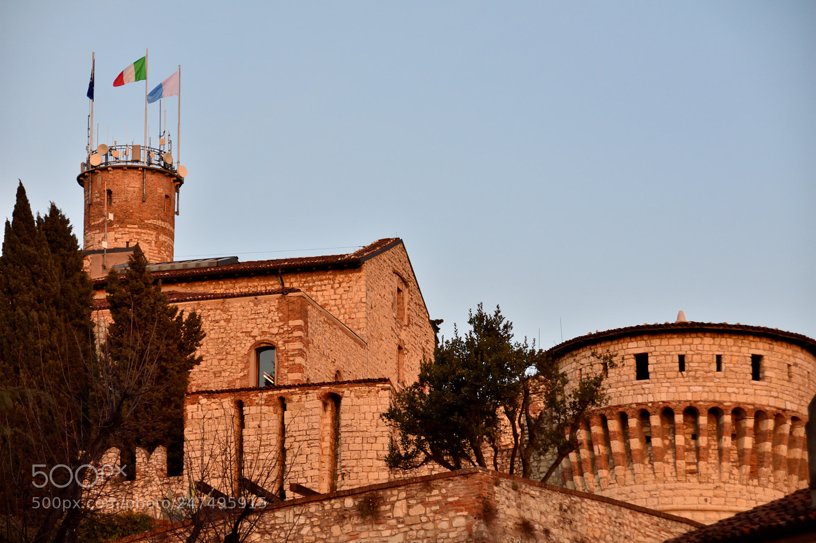 Nikon D3400 sample photo. Brescia's castel photography