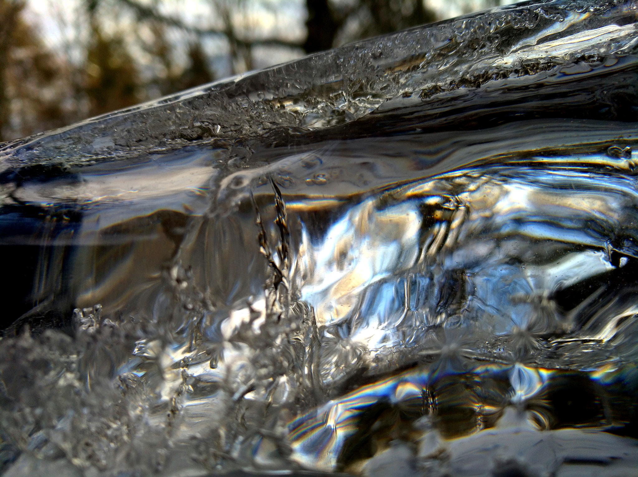 HUAWEI nova sample photo. Perspective through ice photography