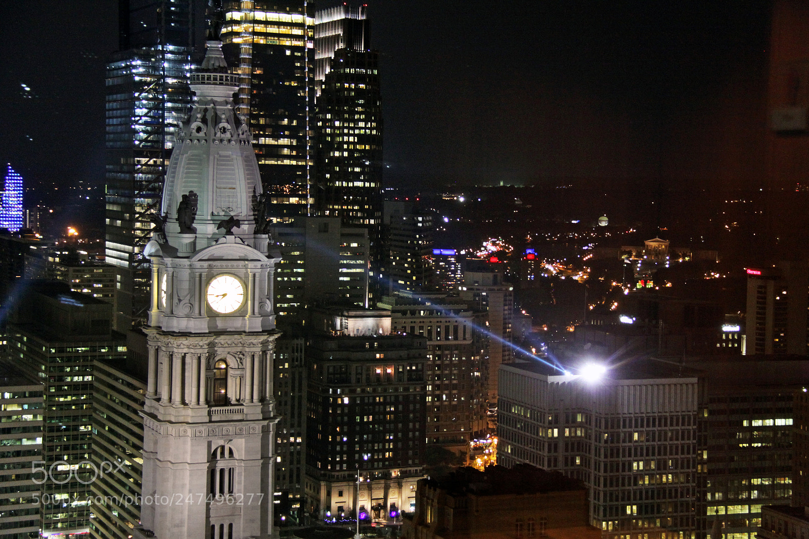 Canon EOS 50D sample photo. Philadelphia skyline at night photography