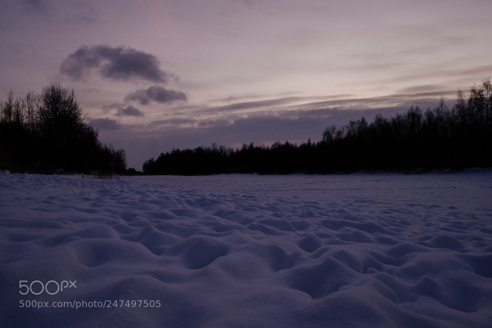 Fujifilm X-T1 sample photo. Snowy sunset photography