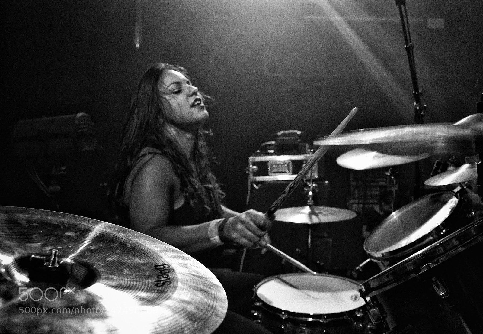 Nikon D3100 sample photo. Audrey drums - band photography