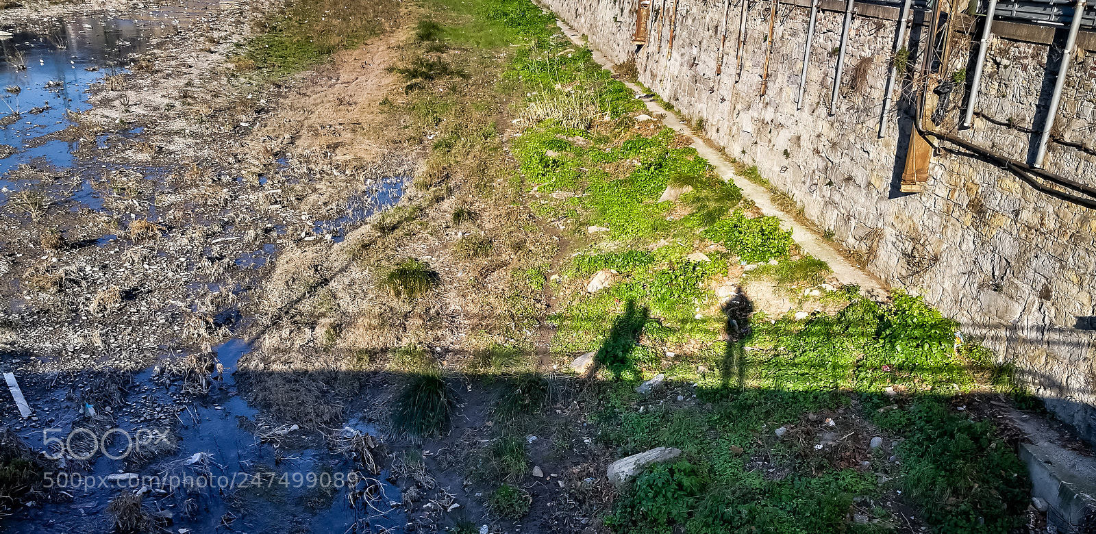 HUAWEI P9 Plus sample photo. Shadows on empty river photography