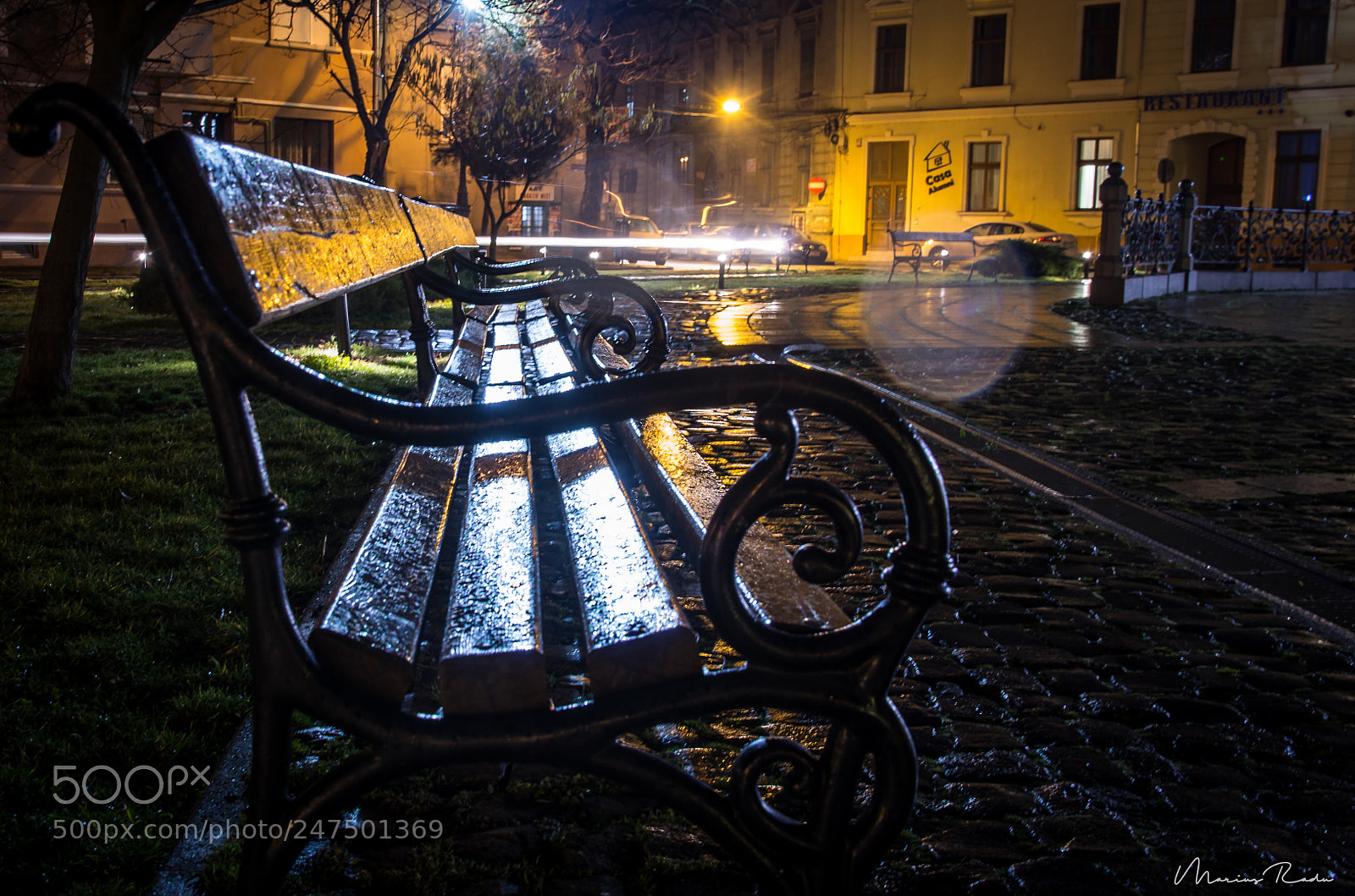 Pentax K-5 sample photo. Bench in the dark photography