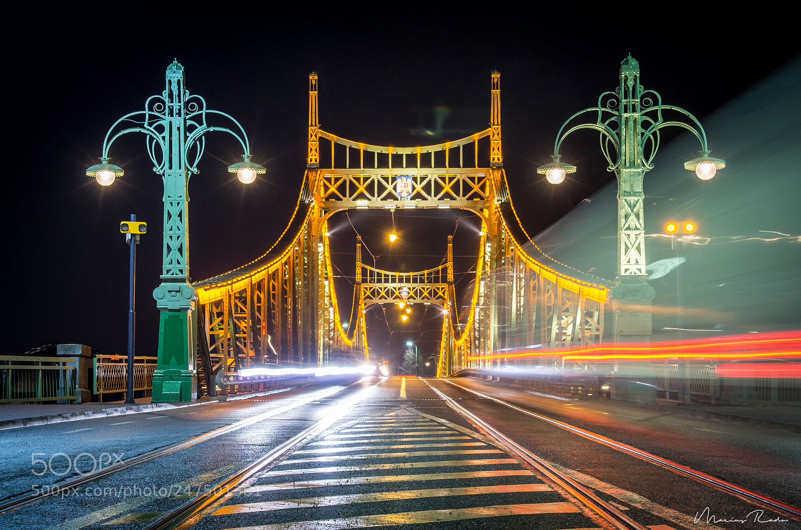 Pentax K-5 sample photo. Night bridge photography