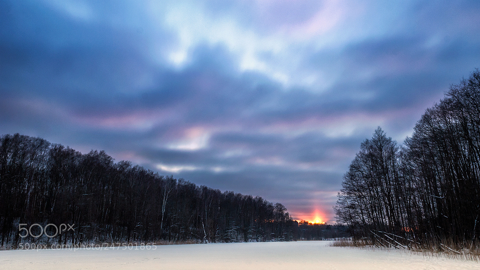 Nikon D40X sample photo. Winter sunset photography