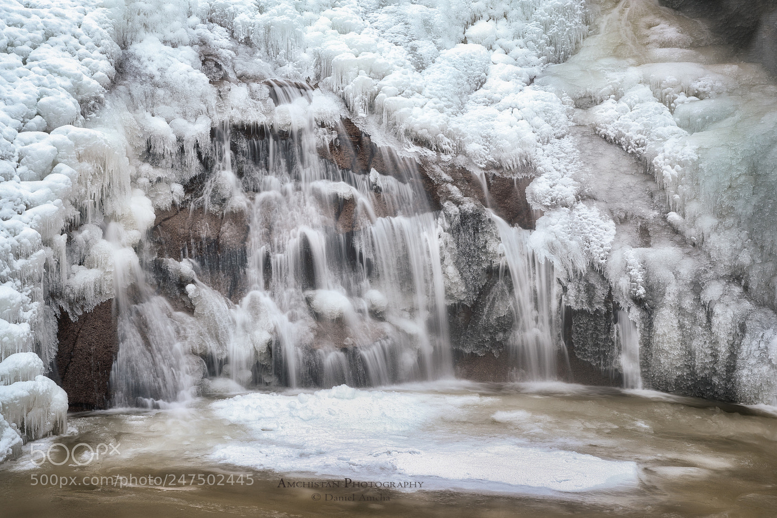 Pentax K-1 sample photo. Water and ice photography