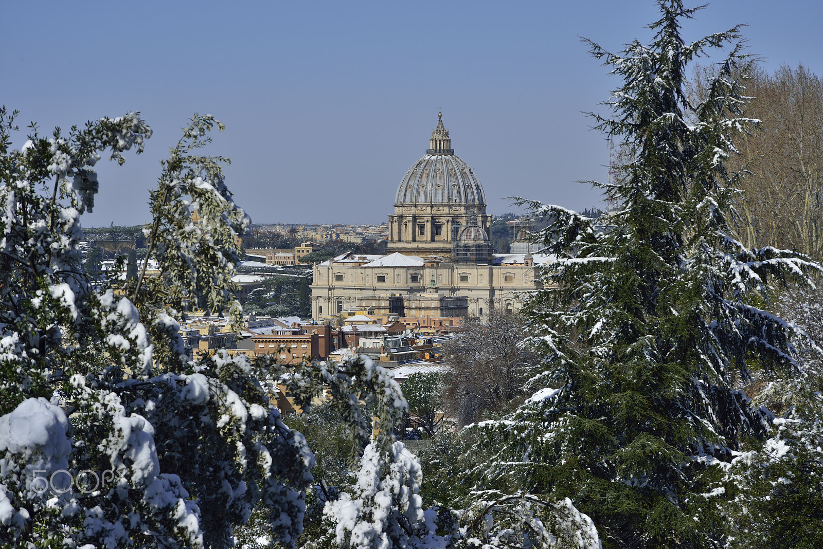 Nikon D800 sample photo. Snow in rome photography