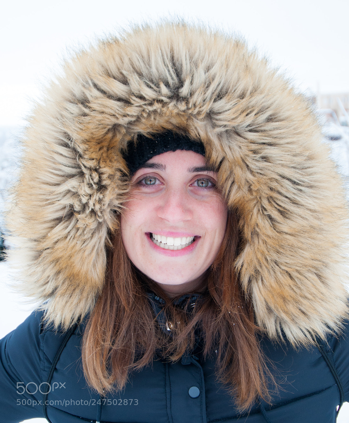 Nikon D300S sample photo. Wife snow photography