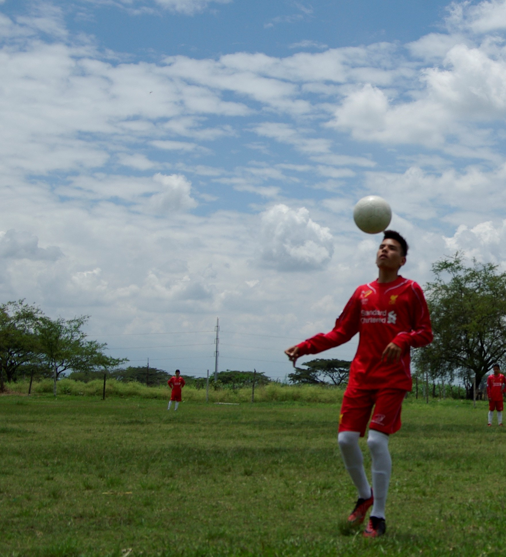 Pentax K10D sample photo. Soccer player photography