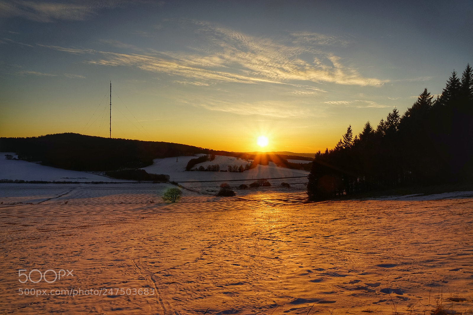 Sony a7R sample photo. Sonnenuntergang am ernstberg photography