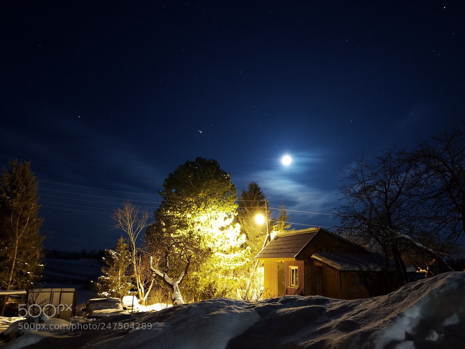 HUAWEI P10 sample photo. Winter night photography