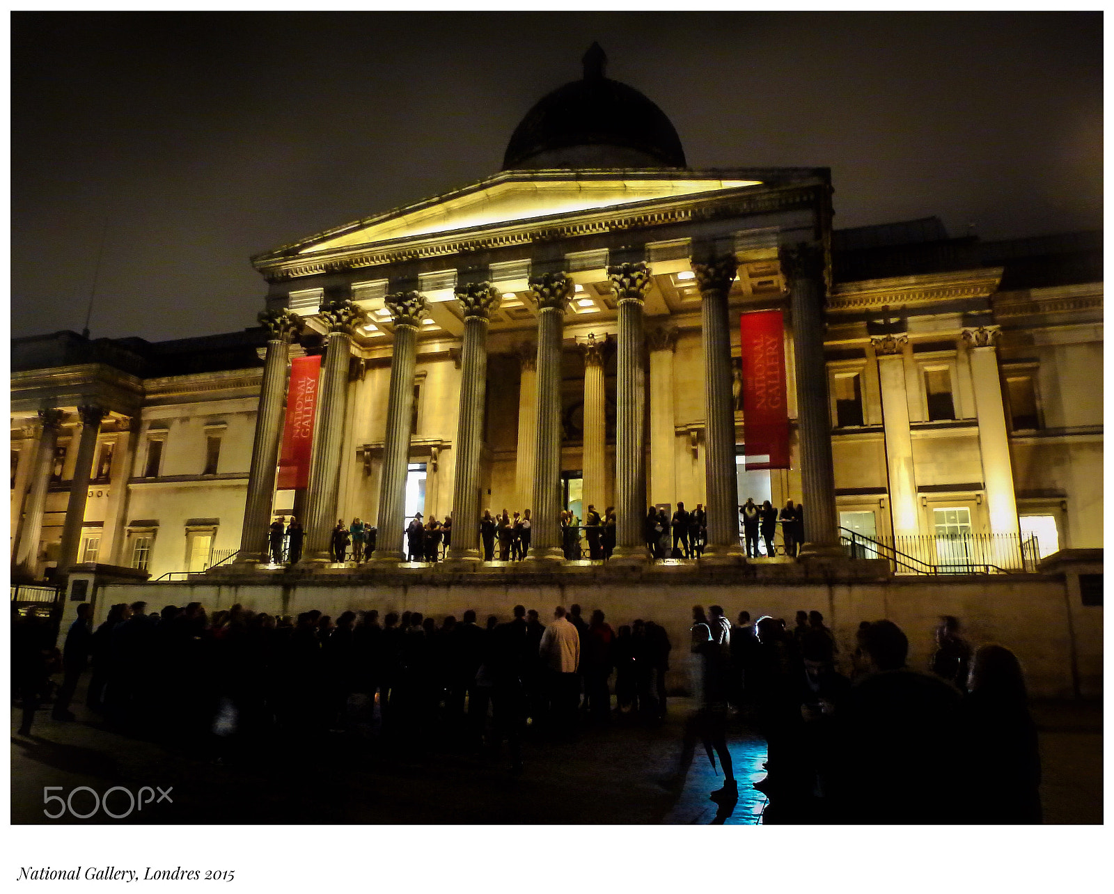 Panasonic Lumix DMC-ZS10 (Lumix DMC-TZ20 / Lumix DMC-TZ22) sample photo. National gallery at night photography