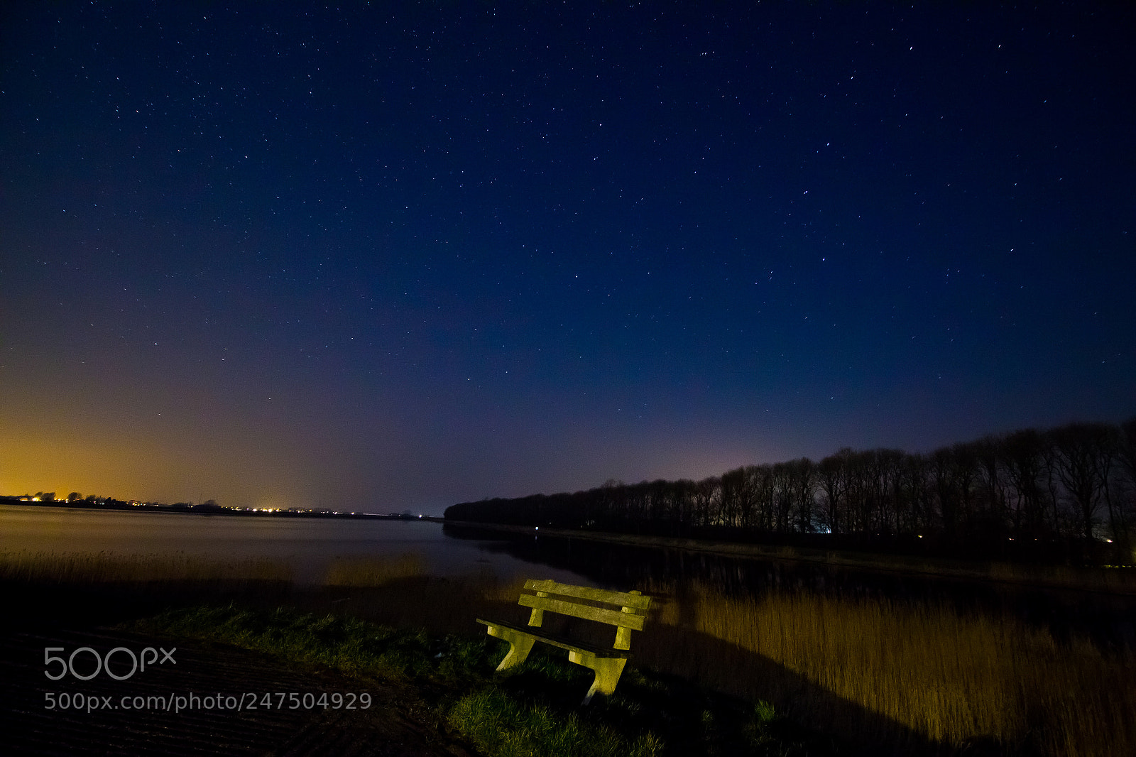 Canon EOS 600D (Rebel EOS T3i / EOS Kiss X5) sample photo. Stars at lake photography