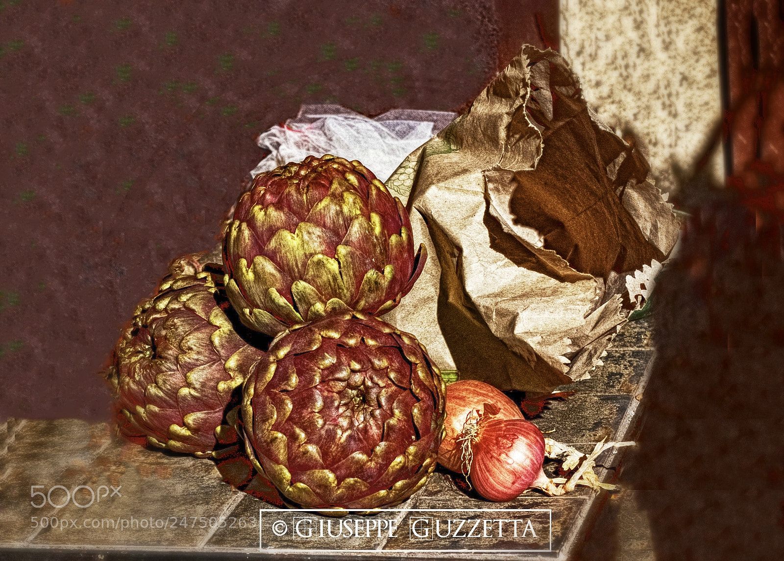 Fujifilm FinePix S5 Pro sample photo. Artichokes with onion photography