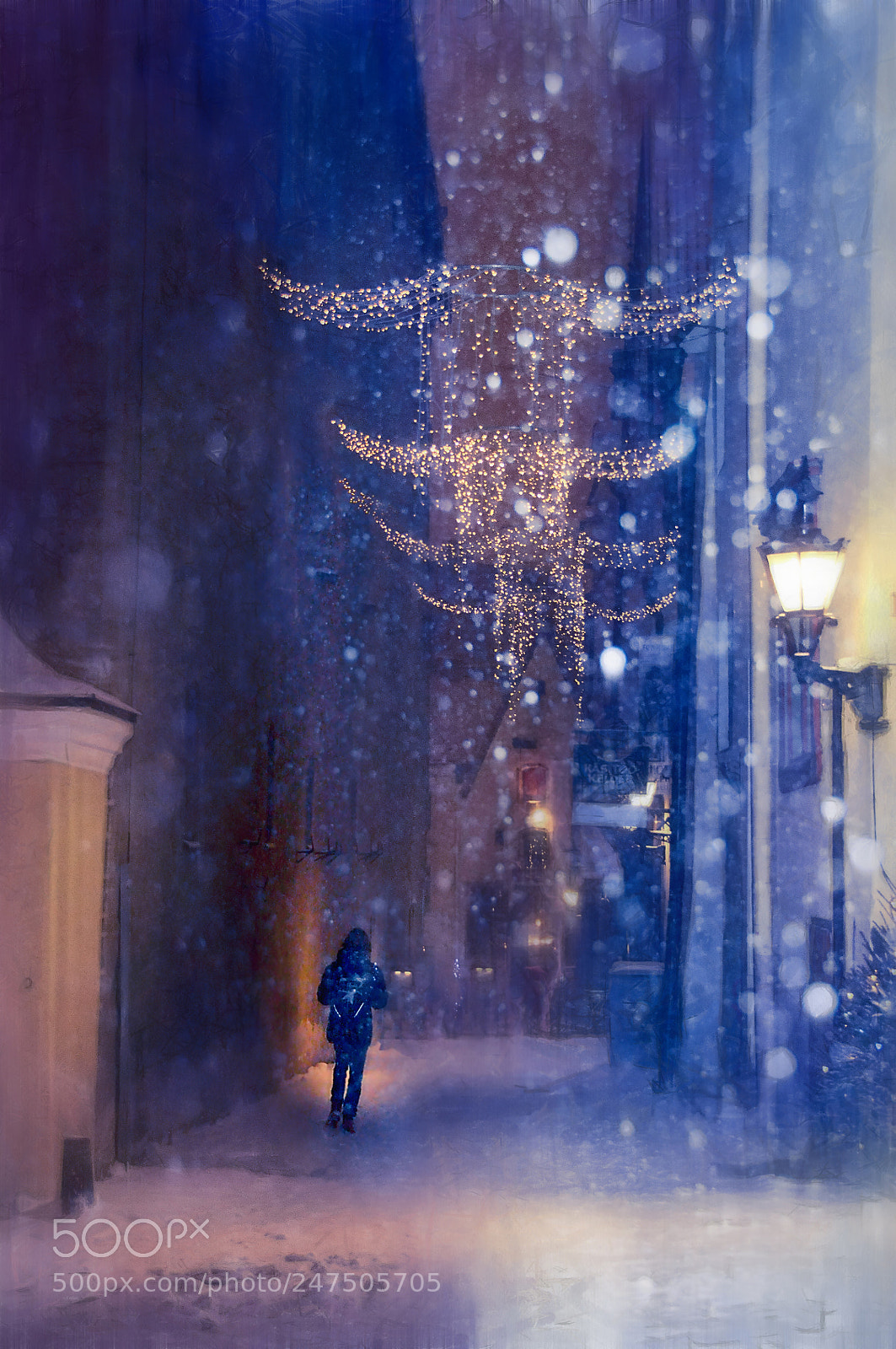 Nikon D90 sample photo. Snowy evening... photography