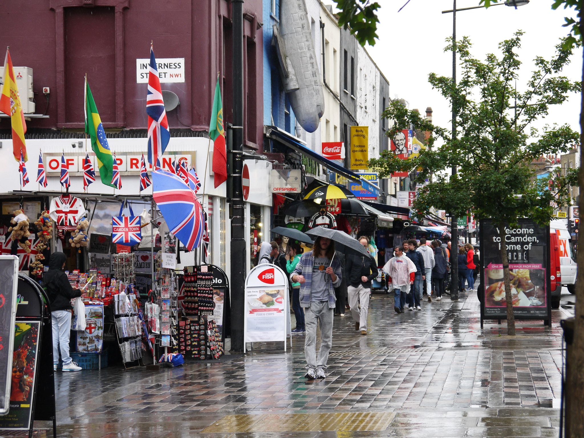 Panasonic Lumix DMC-GF3 sample photo. Camden town market, london photography