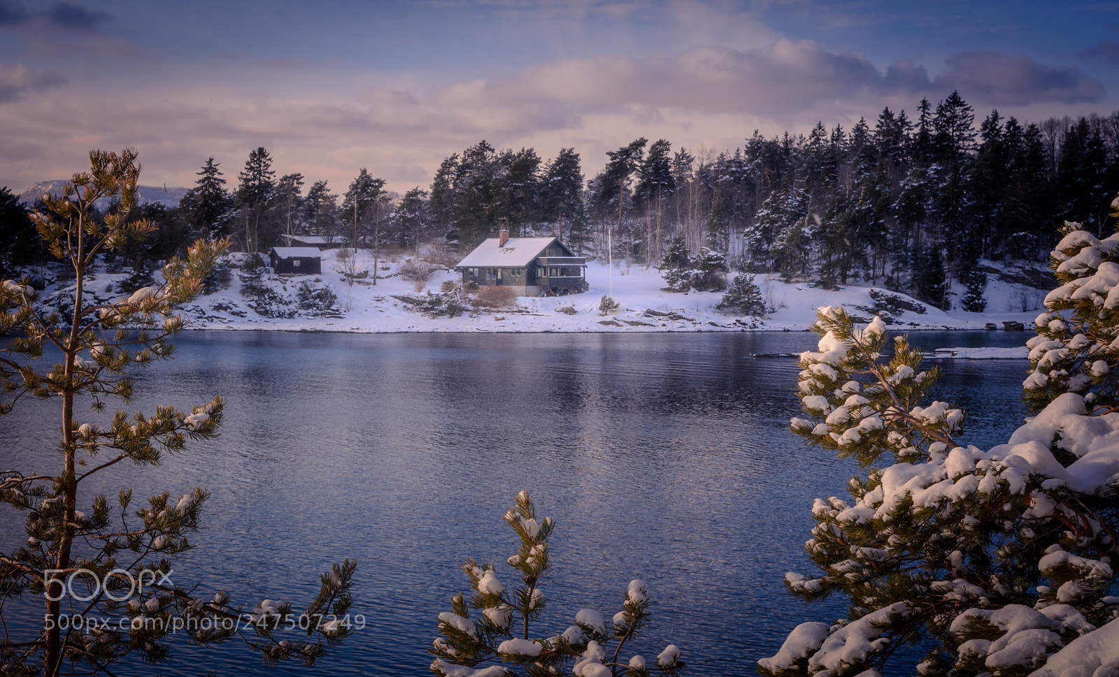 Nikon D5200 sample photo. Winter evening photography